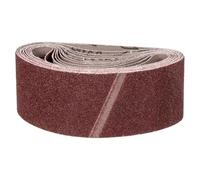 CoCud 64mm x 406mm Sanding Belt, 21 Pcs 40/80/120 Grits Aluminum Oxide Knife Sharpener Belts Work Sharpening for Belt Sander Knife Carving Tool Metal Working