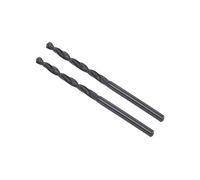 CoCud 6542 High Speed Steel Twist Drill Bits, 3.1mm Diameter 60mm Length, Black Oxide Straight Twist Jobber Drill Bit - (Applications: for Metal Woodwork Plastic Aluminum), 2-Pieces