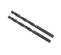 CoCud 6542 High Speed Steel Twist Drill Bits, 4.9mm Diameter 85mm Length, Black Oxide Straight Twist Jobber Drill Bit - (Applications: for Metal Woodwork Plastic Aluminum), 2-Pieces