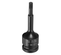 CoCud 6mm Impact Ribe Bit Socket 1/2" Drive RT6 Spline Hex Bit Socket | 78mm/3.07" Length CR-MO Steel Metric Hex Screwdriver Adapter for Fastening Screws Ratchet Wrench Head Drill