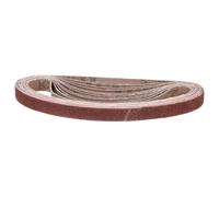 CoCud 6mm x 457mm Sanding Belt, 10-Piece 80 Grit Aluminum Oxide Knife Sharpener Belts Work Sharpening for Belt Sander Knife Carving Tool Metal Working Replacement