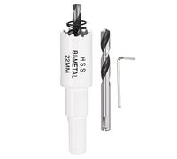 CoCud 7/8" 22mm Hole Saw Bi-Metal M42 Hole Cutter with 2pcs Drill Bit