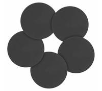CoCud 70 Pcs 125 mm Sanding Disc 1000 Grit Silicon Carbide Round Hook and Loop Sandpaper for Metal Wood Automotive Boat Building Grinding and Polishing, Black