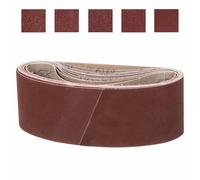 CoCud 76mm x 457mm Sanding Belt, 15 Pcs 80/120/150/240/400 Grit Knife Sharpener Belts Work Sharpening for Belt Sander Knife Carving Tool Metal Working