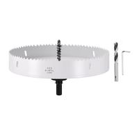 CoCud 8-1/2" 216mm Hole Saw Bi-Metal Hole Cutter W/ 2pcs Drill Bit White