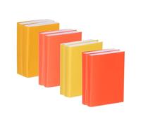 CoCud 8 Pcs 1:12 Scale Miniature Dollhouse Books, Mini Books Dollhouse Decoration, Dollhouse Accessories Toy Supplies for Children Pretend Play, Yellow Series