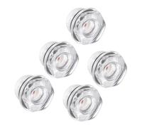 CoCud Air Compressor Oil Sight Glass, | G3/8 Male Thread | Hex Head Oil Liquid Level Indicator Glass Window - (Applications: for Gearbox Fittings), 5-Pieces