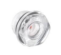 CoCud Air Compressor Oil Sight Glass, | G3/8 Male Thread | Hex Head Oil Liquid Level Indicator Glass Window - (Applications: for Gearbox Fittings), 1-Piece
