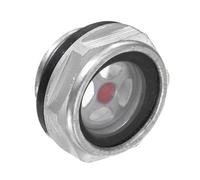 CoCud Air Compressor Oil Sight Glass, | M20x1.5mm Male | Aluminum Hex Head Oil Liquid Level Indicator Glass Window - (Applications: for Gearbox Fittings), 1-Piece