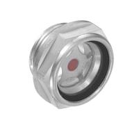 CoCud Air Compressor Oil Sight Glass, | M24x1.5mm Male Thread | Aluminum Hex Head Oil Liquid Level Indicator Glass Window - (Applications: for Gearbox Fittings), 1-Piece