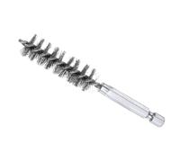 CoCud Bore Brush, 15mm Dia 4 Inch Length, 304 Stainless Steel Cleaning Wire Brushes with 1/4 Inch Hex Shank - (Applications: for Power Drill, Die Grinder)