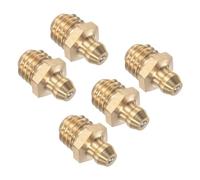 CoCud Brass Straight Grease Fitting, | M10x1.5mm Metric | Hydraulic Grease Nipple - (Applications: for Replacing Missing or Broken Oil Fitting), 5-Pieces