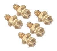 CoCud Brass Straight Grease Fitting, | M4x0.7mm Metric | Hydraulic Grease Nipple - (Applications: for Replacing Missing or Broken Oil Fitting), 5-Pieces