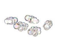 CoCud Bubble Clusters for Miniature Dollhouse Bathtub, 1:16 Scale Acrylic Iridescent Clear Bubbles - (Applications: for DIY Craft, Fairy Beach Decor), 5-Piece