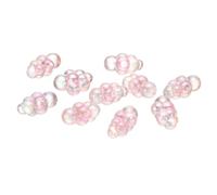 CoCud Bubble Clusters for Miniature Dollhouse Bathtub, 1:16 Scale Acrylic Matte Pink Bubbles - (Applications: for DIY Craft, Fairy Beach Decor), 10-Piece