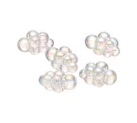 CoCud Bubble Clusters for Miniature Dollhouse Bathtub, 1:16 Scale Acrylic Matte White Bubbles - (Applications: for DIY Craft, Fairy Beach Decor), 5-Piece