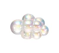 CoCud Bubble Clusters for Miniature Dollhouse Bathtub, 1:16 Scale Acrylic Matte White Bubbles - (Applications: for DIY Craft, Fairy Beach Decor), 1-Piece