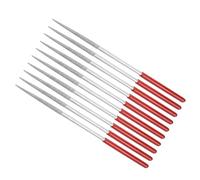 CoCud Diamond Coated Needle File, | 150 Grit 4mm Shank 160mm Length|, Diamond Round Files Sharpening Tool - (Applications: for Metal Glass Stone), 10-Pieces