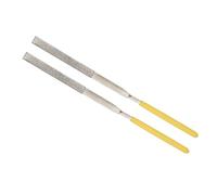 CoCud Diamond Coated Needle File, | 3mm Shank 140mm Length|, Diamond Flat Files Sharpening Tool - (Applications: for Metal Glass Stone), 2-Pieces