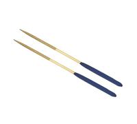 CoCud Diamond Coated Needle File, | 3mm Shank 140mm Length|, Titanium Coated Round Type Files Sharpening Tool - (Applications: for Metal Glass Stone), 2-Pieces