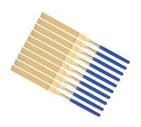 CoCud Diamond Coated Needle File, | 5mm Shank 180mm Length|, Titanium Coated Flat Files Sharpening Tool - (Applications: for Metal Glass Stone), 10-Pieces