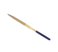 CoCud Diamond Coated Needle File, | 5mm Shank 180mm Length|, Titanium Coated Half Round Files Sharpening Tool - (Applications: for Metal Glass Stone), 1-Piece