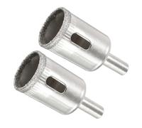 CoCud Diamond Hole Saws Drill Bits, 22mm / 7/8" Drilling Diameter, Nickel Plated Alloy Steel Drill Bit - (Applications: for Glass Ceramic Tiles Marble Stone), 2-Pieces
