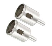 CoCud Diamond Hole Saws Drill Bits, 25mm / 1" Drilling Diameter, Nickel Plated Alloy Steel Drill Bit - (Applications: for Glass Ceramic Tiles Marble Stone), 2-Pieces