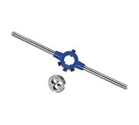 CoCud Die Stock Handle Set, #6-32 UNC Thread Die & Fit 11mm-20mm OD / M3-M4 Die Wrench Tool Kit - (Applications: for Threading Repairing), 1-Set