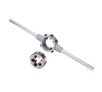 CoCud Die Stock Handle Set, M16x1.5 Thread Die & Fit 38mm OD / M12-M16 Die Wrench Tool Kit - (Applications: for Threading Repairing), 1-Set