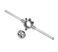 CoCud Die Stock Handle Set, M3.5x0.6 Thread Die & Fit 20mm OD / M3.5-M6 Die Wrench Tool Kit - (Applications: for Threading Repairing), 1-Set