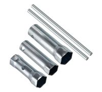 CoCud Double Ended Motorcycle Ignition Spark Plug Spanner, 16mm 21mm 17/19mm, Deep Reach Wrench Socket with Bar - (Applications: for Automobile), 3pieces
