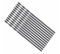 CoCud Drill Bit, 0.5mm Cutting Diameter, 4241 HSS Nitriding Black 118° Cutting Angle Versatile Bits - (Applications: for Drilling Plastic Wood Soft Metal), 12-Pieces