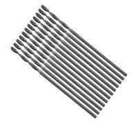 CoCud Drill Bit, 0.8mm Cutting Diameter, 4241 HSS Nitriding Black 118° Cutting Angle Versatile Bits - (Applications: for Drilling Plastic Wood Soft Metal), 12-Pieces