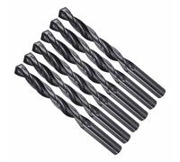 CoCud Drill Bit, 12mm Cutting Diameter, 4241 HSS Nitriding Black 118° Cutting Angle Versatile Bits - (Applications: for Drilling Plastic Wood Soft Metal), 6-Pieces