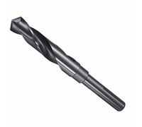 CoCud Drill Bit, 17.5mm Cutting Diameter, 1/2" Reduced Shank 3-Flat 4341 HSS Nitriding Black 118° Cutting Angle Bits - (Applications: for Drilling Plastic Wood)