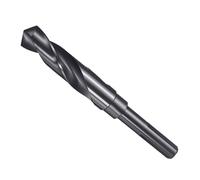 CoCud Drill Bit, 19mm Cutting Diameter, 1/2" Reduced Shank 3-Flat 4341 HSS Nitriding Black 118° Cutting Angle Bits - (Applications: for Drilling Plastic Wood)