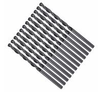CoCud Drill Bit, 2.8mm Cutting Diameter, 4241 HSS Nitriding Black 118° Cutting Angle Versatile Bits - (Applications: for Drilling Plastic Wood Soft Metal), 12-Pieces
