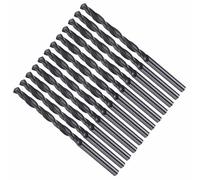 CoCud Drill Bit, 3mm Cutting Diameter, 4241 HSS Nitriding Black 118° Cutting Angle Versatile Bits - (Applications: for Drilling Plastic Wood Soft Metal), 12-Pieces