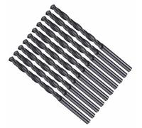CoCud Drill Bit, 4mm Cutting Diameter, 4241 HSS Nitriding Black 118° Cutting Angle Versatile Bits - (Applications: for Drilling Plastic Wood Soft Metal), 10-Pieces