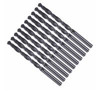 CoCud Drill Bit, 5.5mm Cutting Diameter, 4241 HSS Nitriding Black 118° Cutting Angle Versatile Bits - (Applications: for Drilling Plastic Wood Soft Metal), 10-Pieces
