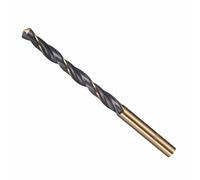 CoCud Drill Bit, 6.5mm Cutting Diameter, 4341 HSS Jobber Bits Gold and Black 118° Cutting Angle - (Applications: for Drilling Plastic Wood Soft Metal), 1-Pieces