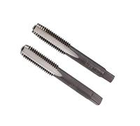 CoCud Hand Threading Taps, M8 x 1.25 Thread, Metric Alloy Tool Steel Screw Tapping Taper Bottom Tap - (Applications: for Machine Thread Repair), 1-Pair