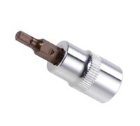 CoCud Hex Impact Bit Socket, 3/8" Drive x 4mm S2 Steel CR-V Quick Change Hex Socket Impact Bit Screwdriver Sockets Adapter - (Applications: for Fastening Screws), 1-Pieces