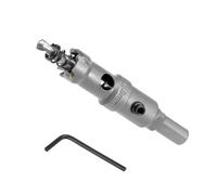 CoCud Hole Saw, 17mm Cutting Diameter, Carbide Tipped Tooth Hole Cutter Drill Bit - (Applications: for Stainless Steel Sheet Metal), 1-Piece