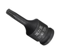 CoCud Impact Torx Bit Socket, T25 1/4" Square Drive 35mm Length, CR-MO Chamfer Design Pin Hole 6 Point Star Socket Bit - (Applications: for Automotive Repair)
