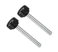 CoCud Knurled Thumb Screws, M5 Thread 40mm Thread Length 16mm Round Head, Plastic Knobs Clamping Screws - (Applications: for Sawing Machines), 2-Pieces