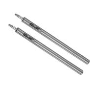 CoCud Leather Hole Punch, 1.5mm Button Dia. 6mm Shank, Steel Round Punch Snap Rivet Setter - (Applications: for Leathercraft DIY Clothing Fabric), 2-Pieces