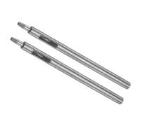 CoCud Leather Hole Punch, 2mm Button Dia. 6mm Shank, Steel Round Punch Snap Rivet Setter - (Applications: for Leathercraft DIY Clothing Fabric), 2-Pieces