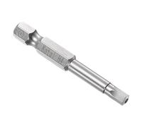 CoCud Magnetic Hexagon Bits, H4 Head 1/4" Hex Shank 2" Length, S2 Steel 5 Point Tamper Proof Hex Screwdriver Bits - (Applications: for Electric Screwdrivers), 1-Piece